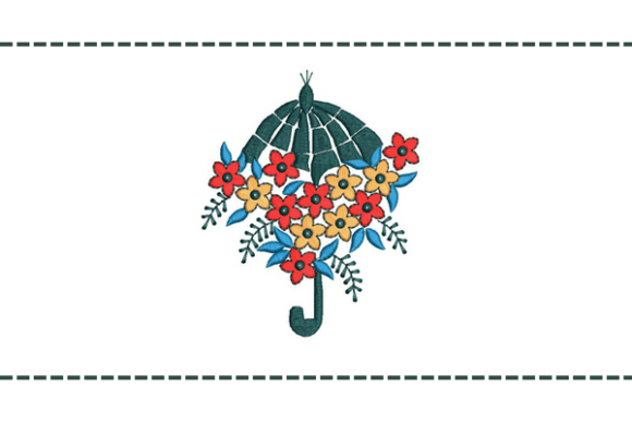 Creative Floral Umbrella