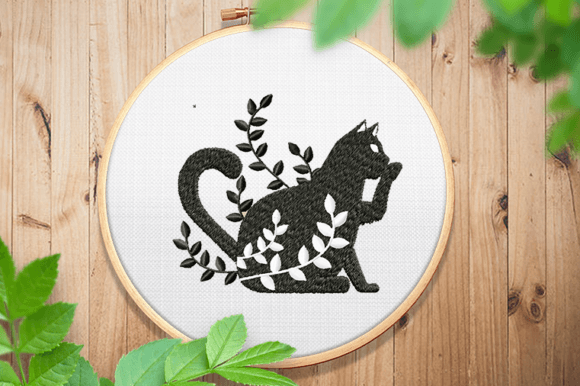 Cute Floral Cat