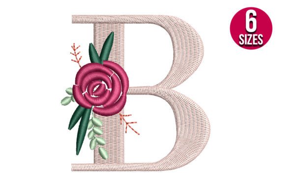 Floral Alphabet B Letter