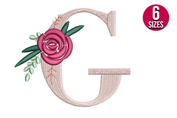 Floral Alphabet G Letter