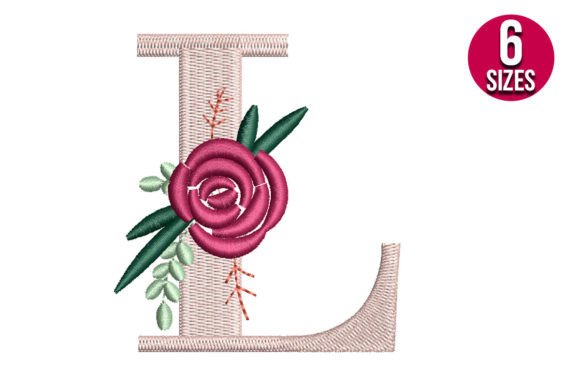 Floral Alphabet L Letter