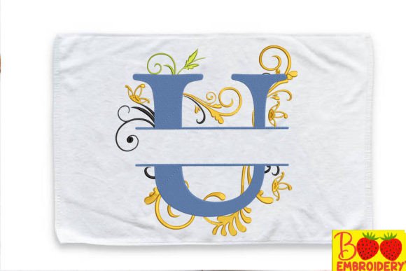 Floral Letter U: A Versatile Monogram for Handmade Brands