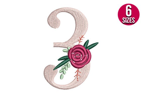 Floral Number 3: A Birthday-Ready Embroidery Design Worth Adding