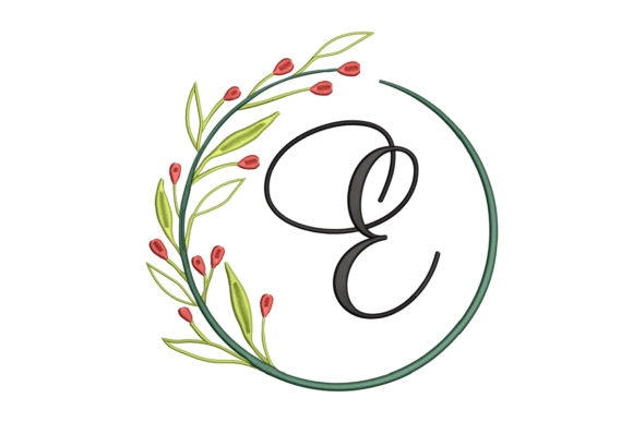 Monogram E: Floral Elegance for Boutique Apparel