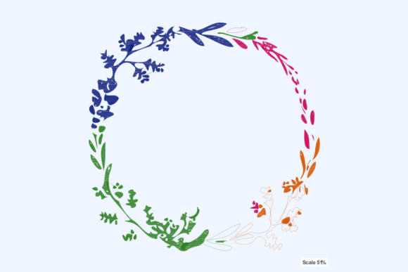 New Year Flower Wreath